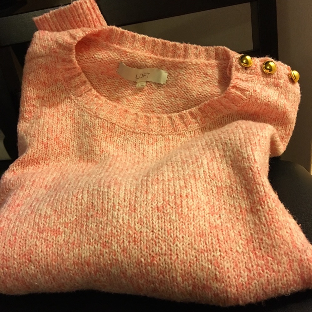 LOFT size L pink sweater